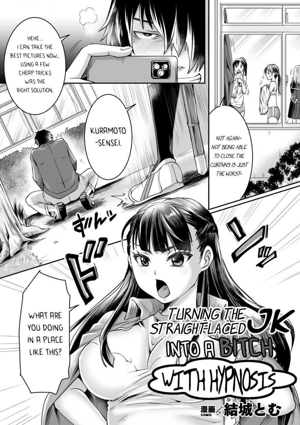 Hentai Manga Comic-I Tried To Turn A Straight-laced JK Into A Bitch With Hypnosis-Read-1